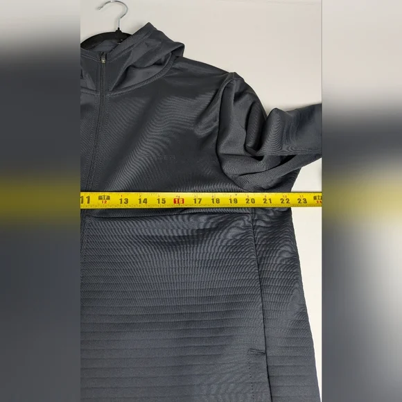 Spyder New Men's Full Zip Hoodie Sweater Gray Size M Pockets Stretchy Activewear - Picture 11 of 12